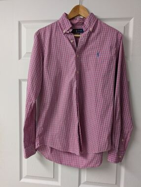 Ralph Lauren Red and White Checkered Shirt